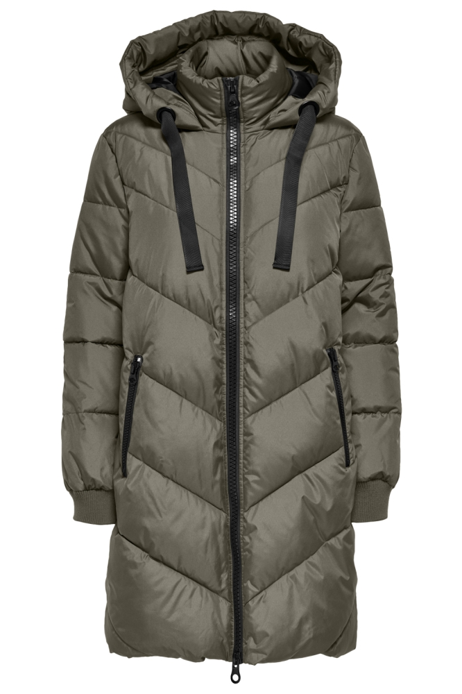 JDYSKYLAR LIFE HOOD JACKET OTW NOOS 15207784 Vetiver/BLACK